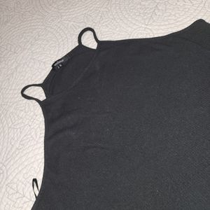 Black halter top